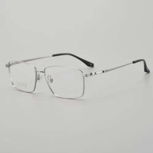 Rectangle Titanium Glasses LE5351_Silver