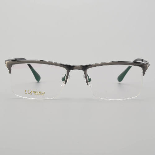 Flip Up Half Rim Titanium Glasses LE5199_Matte Gunmetal