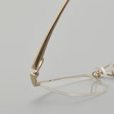 Half Rim Titanium Glasses LE5313_Gold