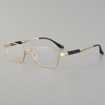 Rectangle Titanium Glasses LE5349_Gold