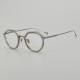 Geometric Acetate & Titanium Glasses LE5335_Grey - Gunmetal