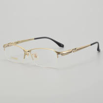 Half Rim Titanium Glasses LE5312_Gold