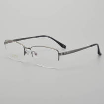 Half Rim Titanium Glasses LE5350_Gunmetal