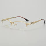 Half Rim Titanium Glasses LE5345_Gold