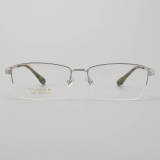 Half Rim Titanium Glasses LE5350_Silver Front View