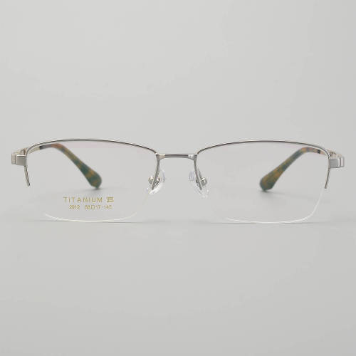 Half Rim Titanium Glasses LE5350_Silver