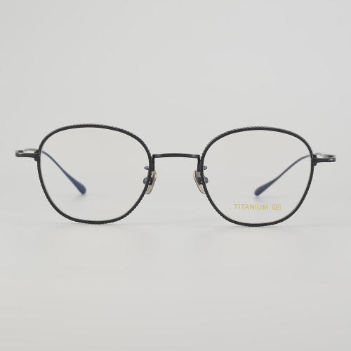 Round Titanium Glasses LE5334_Black