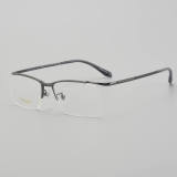 Half Rim Titanium Glasses LE5347_Gunmetal