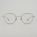 Round Titanium Glasses LE5334_Silver Front View