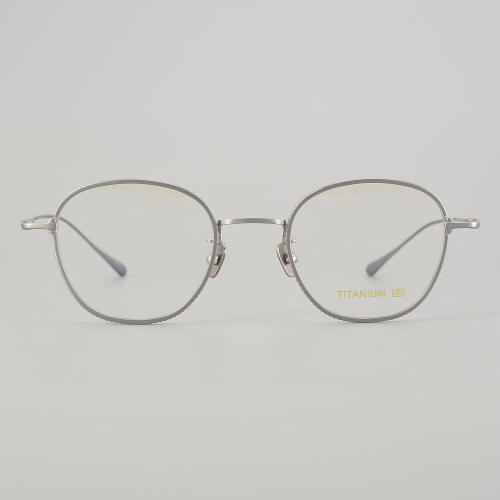 Round Titanium Glasses LE5334_Silver