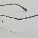 Half Rim Titanium Glasses LE5347_Gunmetal