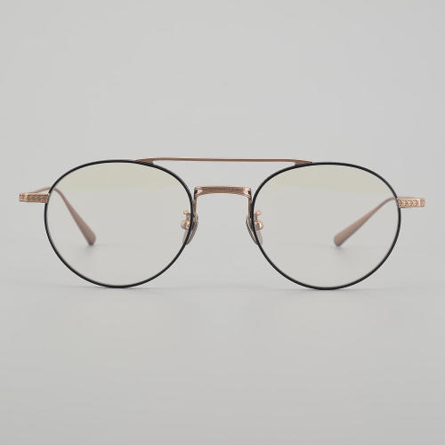 Aviator Titanium Glasses LE5015_Black - Gold