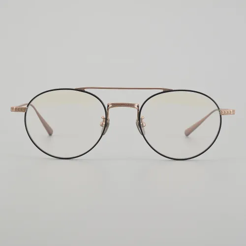 Aviator Titanium Glasses LE5015_Black - Gold