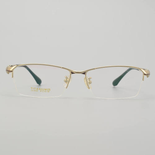 Half Rim Titanium Glasses LE5312_Gold