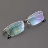 Half Rim Titanium Glasses LE5312_Grey - Gunmetal