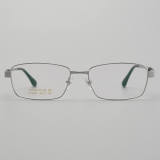 Rectangle Titanium Glasses LE5349_Silver Front View