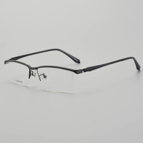 Half Rim Titanium Glasses LE5313_Black