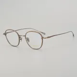 Round Titanium Glasses LE5334_Bronze