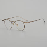 Browline Titanium Glasses LE5016_Bronze