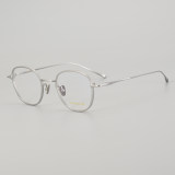 Round Titanium Glasses LE5334_Silver