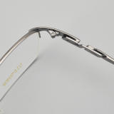 Half Rim Titanium Glasses LE5312_Grey - Gunmetal