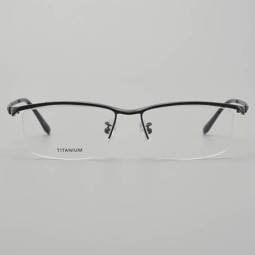Half Rim Titanium Glasses LE5313_Black