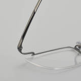 Half Rim Titanium Glasses LE5347_Gunmetal