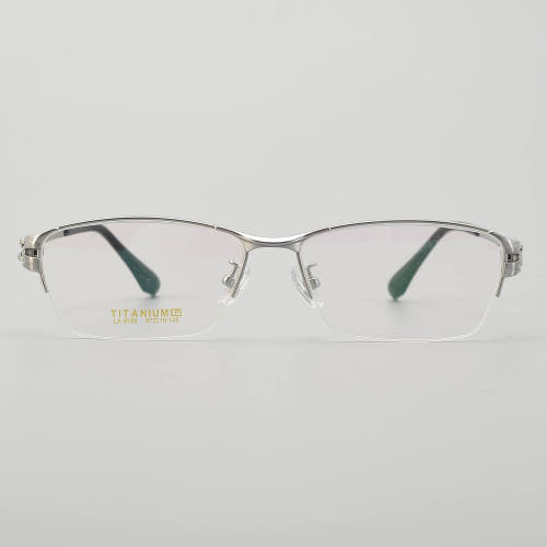 Half Rim Titanium Glasses LE5311_Silver