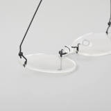 Rimless Titanium Glasses LE5304_Black