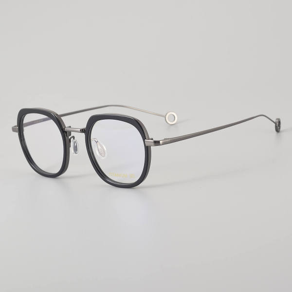 Square Titanium Glasses LE5019_Black