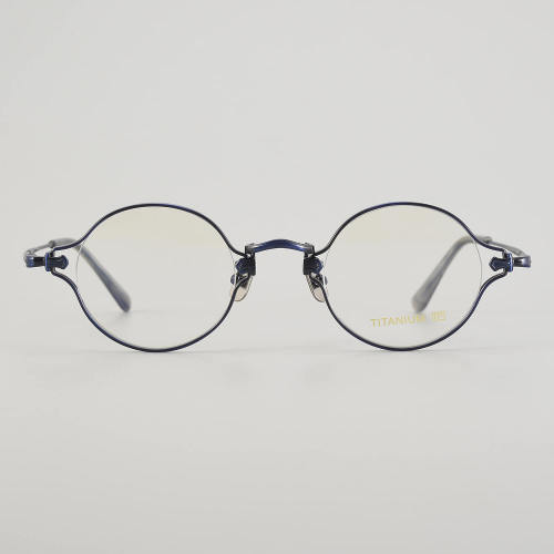 Oval Titanium Glasses LE5018_Blue