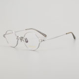 Oval Titanium Glasses LE5018_Silver