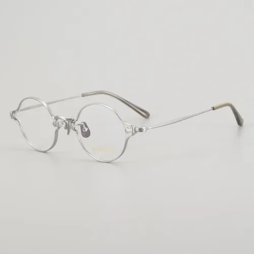 Oval Titanium Glasses LE5018_Silver