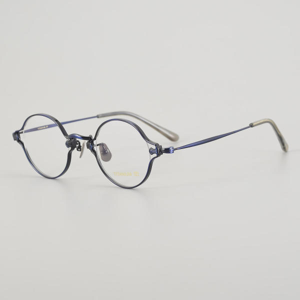 Oval Titanium Glasses LE5018_Blue