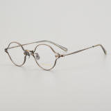 Oval Titanium Glasses LE5018_Bronze