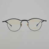 Browline Titanium Glasses LE5021_Black Front View