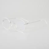 Rimless Titanium Glasses LE5304_Silver