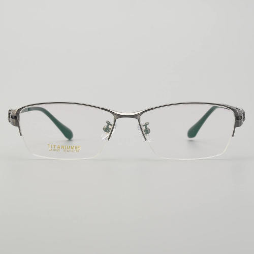 Half Rim Titanium Glasses LE5311_Gunmetal