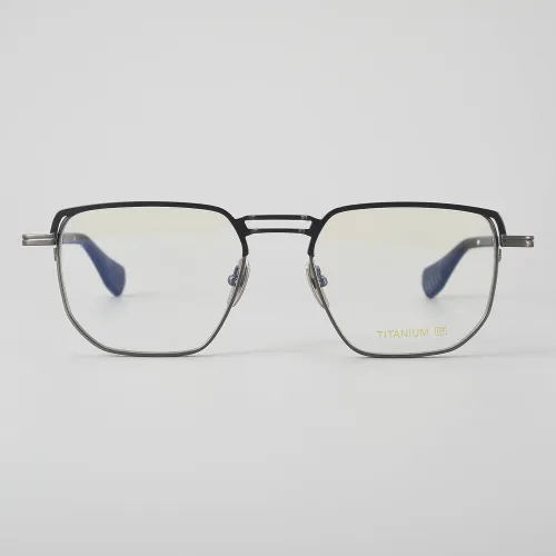 Geometric Titanium Glasses LE5017_Matt Black