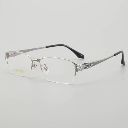 Half Rim Titanium Glasses LE5311_Silver