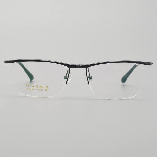 Half Rim Titanium Glasses LE5305_Black