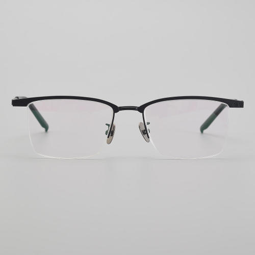 Half Rim Titanium Glasses LE5274_Black