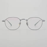 Round Titanium Glasses LE5256_Silver Front View