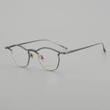 Browline Titanium Glasses LE5021_Gunmetal