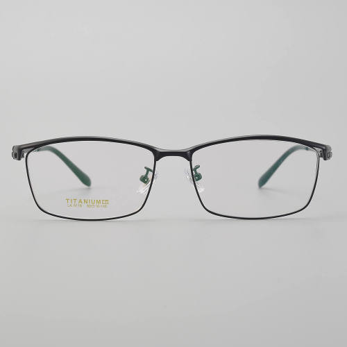 Rectangle Titanium Glasses LE5264_Black