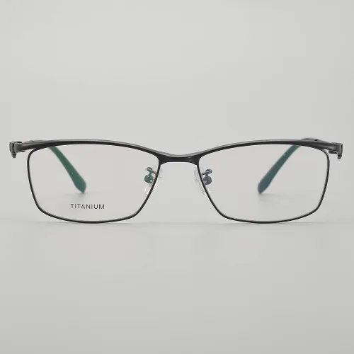 Rectangle Titanium Glasses LE5257_Black