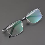 Half Rim Titanium Glasses LE5274_Silver