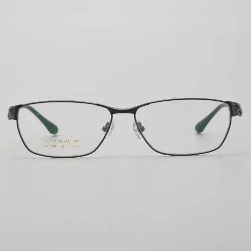 Rectangle Titanium Glasses LE5248_Black