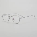 Round Titanium Glasses LE5256_Silver