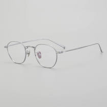 Round Titanium Glasses LE5256_Silver